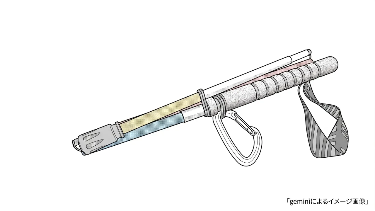 Featured image of post 岩場でポールが邪魔になったら？ショックコード＋カラビナで作る「爆速ザック固定ホルダー」